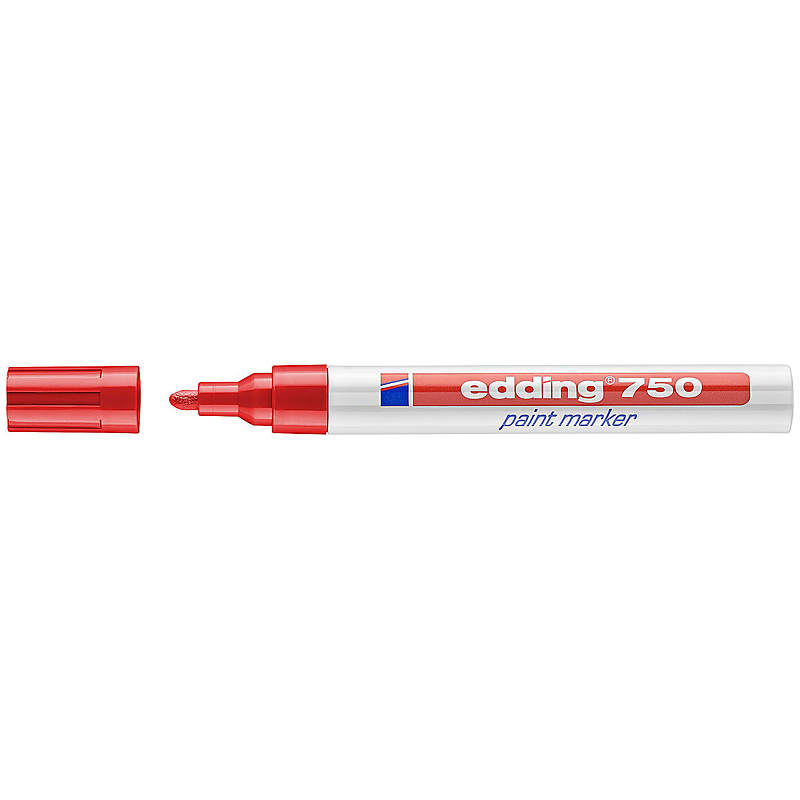 Маркер edding Paint e-750 2-4 мм круглий червоний